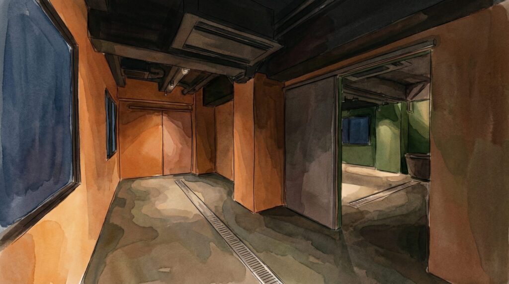 おかえりサウナ板橋のととのいスペースのイラスト