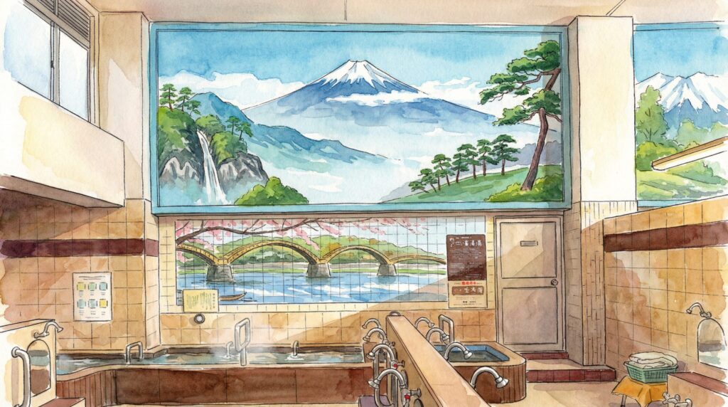 みやこ湯のイラスト